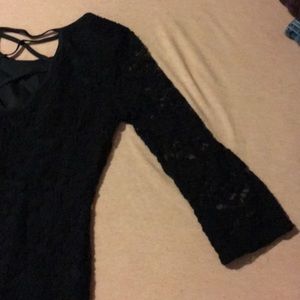 Maurices Dresses - Black lace dress with 3/4 length sleeves Maurices Dresses - Black lace dress with 3/4 length sleeves